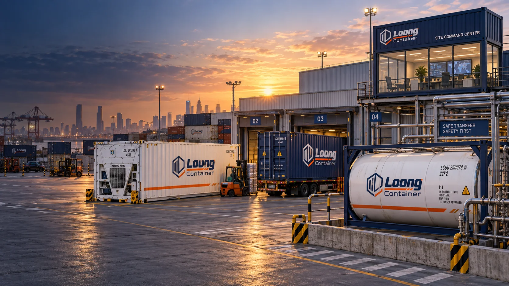 Loong container solutions in industrial and logistics applications