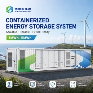 1 5MWh BESS Container LiFePO4 Lithium Battery Solar Wind Energy Storage System Hybrid Grid Liquid Cooling RS485 Communication