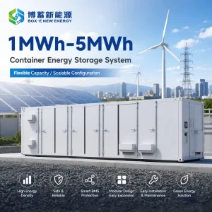 1-5MWh Containerized BESS LiFePO4 Solar Wind Energy Storage Liquid Cooling Smart EMS Peak Shaving Backup Power OEM