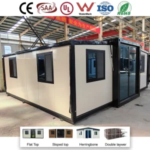 1-6 Bedroom Modern Prefabricated Movable Folding Expandable Container Home