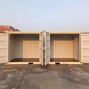 1 Trip Breathable 2 Side Door 20ft Shipping Container for Restaurant Use