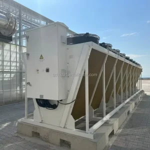 1 Year Warranty Customized High Accuracy Refrigeration Heat Exchange Equipment v Type Dry Cooler for HVAC