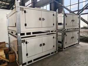 1.5KL Self Bunded Cube Tank with Carbon Steel Construction Pump Secure Cabinet and Forklift Access
