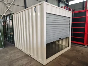 10 Feet One End Rolling up Door Flat Pack DEMOUNTABLE Steel Assembly Mobile Knock Down Self Storage Portable Containers