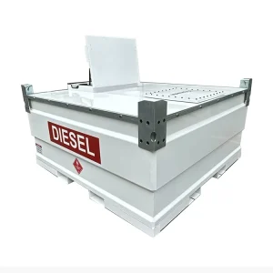1000-6000Liter Carbon Steel Fuel Tank Storage Liquid Tank Container Double-Walled with Solar Panel Fuel Bowser