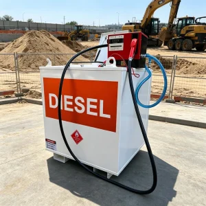 1000L 2000L Self Bunded Portable Fuel Dispenser with Pump for Vehicle Refueling Fuel Cube Diesel Tank Storage