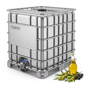 1000L 316L Stainless Steel IBC Tank Heavy Duty Stackable Intermediate Bulk Container with Pallet Base