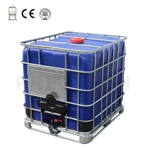 1000L Chemical Plastic IBC Container tank White Lined with Galvanized Frame