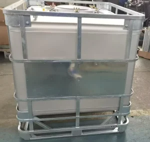 1000L Food Grade SUS316L Stainless Steel IBC Tote Tank Container with Stackable Design