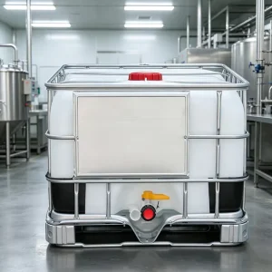 1000L IBC HDPE Chemical tank with Metal Frame 1 Ton Plastic Barrel Water Storage Container