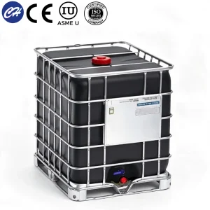 1000L Square Plastic IBC Tote Tank CE Certified Liquid Storage Container for Chemical Water Oil and Food Logistics