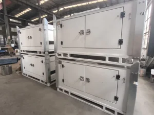 1000L Stackable Carbon Steel Diesel Tank with Pump for Equipment Rental