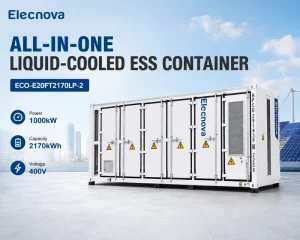 1000kW 1MWh LiFePO4 Lithium Ion Battery Energy Storage System with Liquid Cooling for on Grid ESS Container Application
