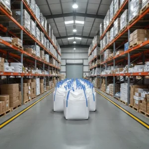 1000kg Internally Reinforced FIBC Bag White Reusable Bulk Container Bag