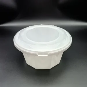 1000ml 1250ml 1500ml Disposable Plastic Round Lunch Box Kitchen Deli Container for Food Storage and Portability