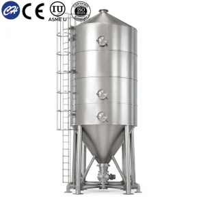 100L Sanitary Stainless Steel Brewing Storage Tank Pressure Vessel for Juice ASME Standard Double Wall Temperature Control China