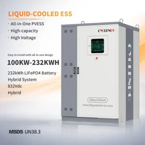 100kW 232kWh-1MWh LiFePO4 Liquid Cooling Energy Storage System Commercial-Industrial