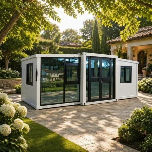 10ft 20ft Double Wing Expandable Shipping Container Home for Living Room Kitchen Hotel