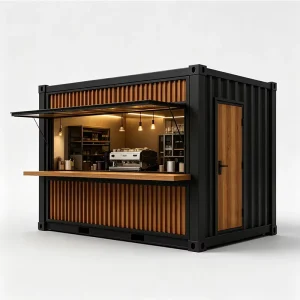 10ft 20ft Mini Pop up Shop Container Coffee Shop Bar Fast Food Shop Convenience Store Kiosk Stalls