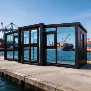 10ft 20ft Prefabricated Shipping Container Home Ready-Made Modular Expandable Double Wing Container Houses Modern Design Hotel