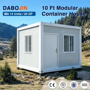 10ft Container House Flat Pack Modular Home Portable Site for Urgent Housing Projects