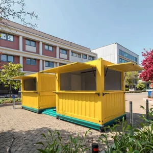 10ft Fast Food Mini Mobile Container Coffee Bar Houses Modern Design Outdoor Modified Shipping Container Cafe Shops Pop up Shop