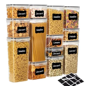 10pcs Sealed Storage Container Set Kitchen Storage Distribution Box Food Grade PP Plastic Food Storage Container