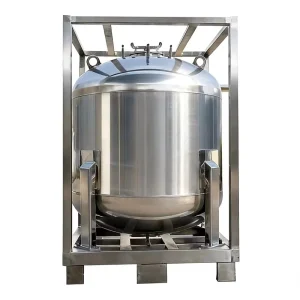 1100L Stainless Steel Liquid Nitrogen Storage Tank for Chemical Industry Vertical Cylindrical Containers Customization Available
