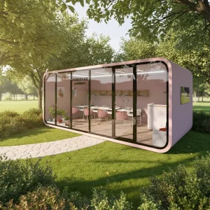 11meters Portable Thickened Metal Embossed Panel Breathable Modular Prefabricated Modern Eco-friendly Container House Office