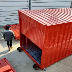 12′ 16′ 20′ Feet Flat Pack Demountable Steel Assemble Mobile Moving Foldable Self Storage Portable Storage Container