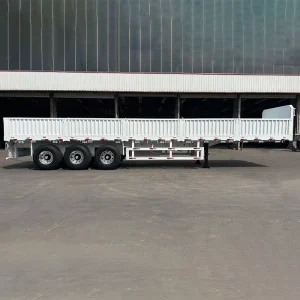 12.5m 3 axle air Suspension with First Axle Lift Equipped with a Rotary Lock for Transporting Containers Side Wall Semi Trailer