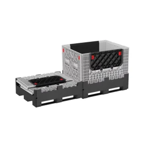 1200*1000*975mm Industrial Foldable Heavy Duty Large Collapsible Bulk Shipping Container with Lid