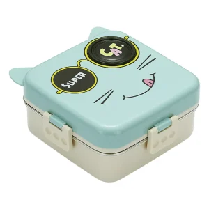 1200ml Dual Tier Kids Stainless Steel Leak Proof Freshness Preservation Portable Eco Friendly Takeout Lunch Box Bento