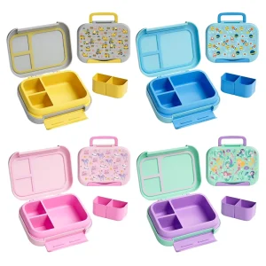 1200ml Portable Lunchbox With 3 to 5 Compartment Food Storage Container Tiffin Cute Bento Lunch Box Kids Lunch Box for School