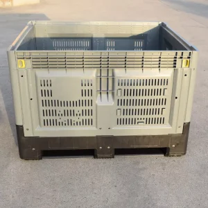 1200x1000x1000mm Heavy-Duty 1000L Storage Plastic Crate Container Foldable Stackable Bulk Warehouse Container for Storage