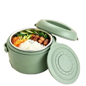 12V 110V Leakproof Stainless Steel Electric Heating Lunch Box Portable Food Warmer for Car & Home
