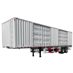 12m Long 40tons Enclosed Dry Van Cargo Truck Trailer Container Box Trucks for Bulk Drinks