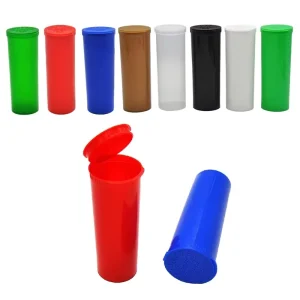13 Dram Child Resistant Pop Top Tubes with Custom Logo Printing for Pill, Medicine & Vitamin Storage