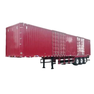13 Meters Dry Van Semi Trailer 2 Axle 3 Axle 80CBM 100CBM Enclosed Cargo Box Semi Trailer Customized Trailer