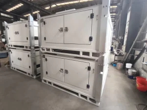 1500L Carbon Steel Cube Fuel Tank with Integrated Bund Pump Secure Front Service Bay