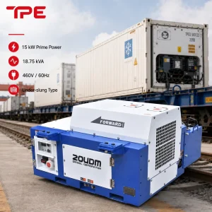 15kw Underslung Genset Diesel Generator 3 Phase 460V Water Cooled for Factory Equipment