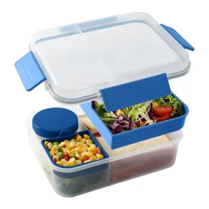 1600ML Bento Lunch Box Rectangular Leak Proof Snack Storage for Kids Adults BPA Free for School Office Use