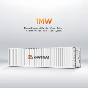 1MW 40HQ Container Energy Storage System Lithium LifePO4 Battery Storage ESS High Power Complete Hybrid Commercial Solar System