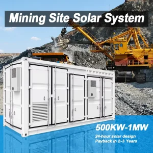 1MW Solar System ESS Industrial Commercial Energy Storage Container 500KW Solar Farm System 1MW Solar System for Mining Sites