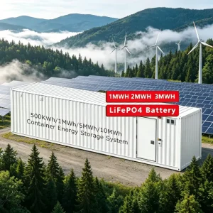 1MWh 20ft 40ft 25 Years Life Time Outdoor 1mw Battery Storage Container 500kwh Container ESS Solar Battery Energy Storage System