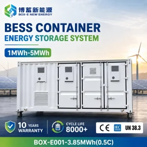 1MWh 20ft Liquid Cooled BESS Container LiFePO4 Battery Energy Storage System 8000 Cycles for Solar Power Projects