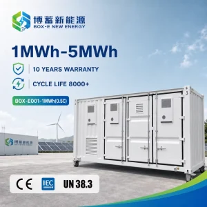 1MWh 20ft Liquid-Cooled BESS Container LiFePO4 Energy Storage System 8000 Cycles for Solar Utility Projects