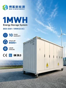 1MWh/2MWh LiFePO4 BESS Container 20ft/40ft Utility Scale Energy Storage System for Solar Farm & Microgrid Hybrid Grid Support