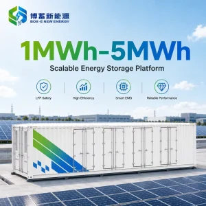 1MWh 5MWh Containerized BESS LiFePO4 Battery Energy Storage System Liquid Cooling Solar Wind Hybrid Grid RS485 Communication