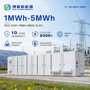 1MWh 5MWh Containerized BESS LiFePO4 Liquid Battery Energy Storage System Solar Wind Hybrid Grid RS485 Peak Shaving OEM